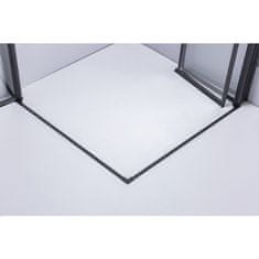BPS-koupelny Čtvercový sprchový kout HYD-SK05 90x90 černá/transparent