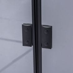 BPS-koupelny Čtvercový sprchový kout HYD-SK1390 80x80 černá/transparent