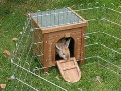 Kerbl Domeček pro králíky s uzavíratelnými dvířky 36x36x40 cm