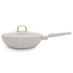 Berlingerhaus Wok pánev s titanovým povrchem a poklicí 30 cm Sahara Collection