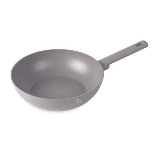 Berlingerhaus Wok pánev s titanovým povrchem 28 cm Taupe Collection