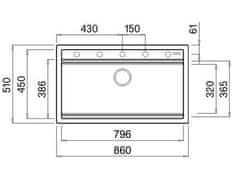Elleci Granitový kuchyňský dřez BEST 360 K99
