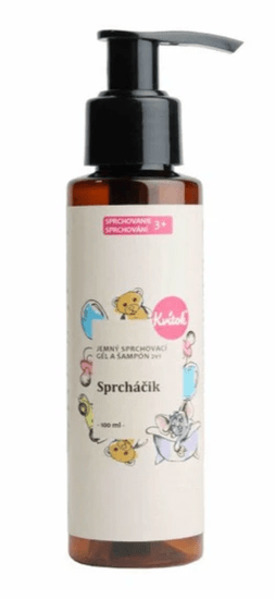 KVÍTOK KVITOK Jemný dětský sprchový gel a šampon 2v1 Sprcháček 100 ml