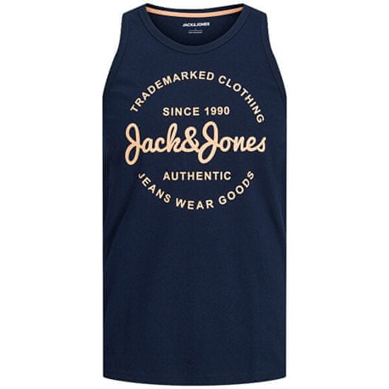 Jack&Jones Pánské tílko JJFOREST Standard Fit 12248622 Navy Blazer