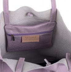 Dámská kožená kabelka Alexa Purple
