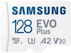 Samsung EVO Plus 2024 MicroSDXC 128GB + SD Adaptér / CL10 UHS-I U3 / A2 / V30