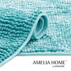AmeliaHome Koupelnový koberec Bati světle modrý, velikost 60x90