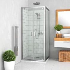 BPS-koupelny Čtvercový nebo obdélníkový sprchový kout LLDO2+LLB ROT-1239777210