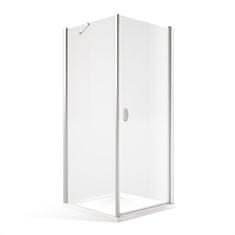BPS-koupelny Čtvercový nebo obdélníkový sprchový kout DCO1+DB - otevírací dveře s pevnou stěnou ROU-2956703711