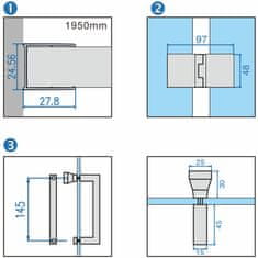 BPS-koupelny Obdélníkový sprchový kout HYD-OK12A 90x80 zlatá/transparent