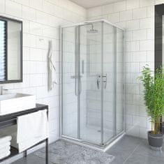 BPS-koupelny Čtvercový nebo obdélníkový sprchový kout PXS2L+PXS2P ROT-1569130043