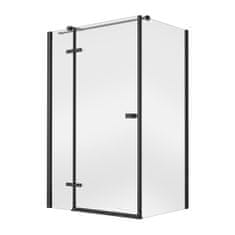 BPS-koupelny Obdélníkový sprchový kout PIXA BLACK NEW R 100x80 (100x90, 120x80, 120x90), výška 195 cm PPP-108-195B