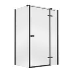 BPS-koupelny Obdélníkový sprchový kout PIXA BLACK NEW R 100x80 (100x90, 120x80, 120x90), výška 195 cm PPP-108-195B