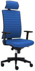 ALBA CR Kancelářská židle GAME VIP celočalouněný s nosností až 150kg modrá Lucky 1018