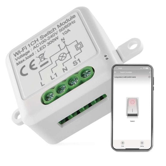 Emos GoSmart modul spínací IP-2101SW, Wi-Fi, 1-kanálový