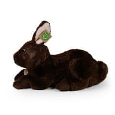 Rappa Plyšový králík hnědý ležící 36 cm ECO-FRIENDLY