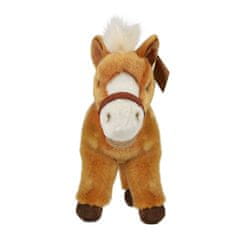 Rappa Plyšový kůň hnědý stojící 30 cm ECO-FRIENDLY