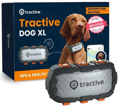 Tractive GPS DOG XL  Adventure Edition pouzdro vyztužené sklolaminátem vysoce odolné pouzdro trackeru ultra odolné pozdro odolná gps odolný GPS tracker pro psy psí gps gps pro velká plemena psů obojek pro psy kontrola pohybu sledování aktivity sledování v reálném čase doprovodná aplikace virtuální ploty nepřetržité sledování polohy bezpečnostní obojem odolná gps pro psy historie polohy skore kondice monitoring aktivity monitoring spánku dlouhá výdrž baterie odolný gps tracker