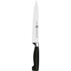 Zwilling Čtyřhvězdičkové 7 šedé kuchyňské nože EL kované v samoostřícím bloku s nůžkami