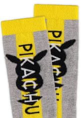 CurePink Pánské ponožky Pokémon: Silueta Pikachu (EU 39-42)