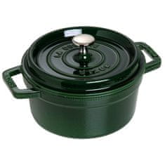 Staub la Cocotte 1,7 l zelený litinový hrnec s poklicí