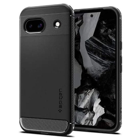 Spigen Rugged Armor silikonový kryt na Google Pixel 8a Černý matný