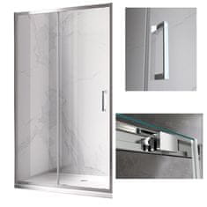 BPS-koupelny Posuvné sprchové dveře HYD-PD14 110 chrom/transparent pro instalaci do niky