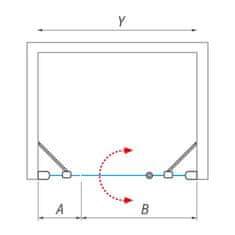 BPS-koupelny Univerzální boční panel TBD pro instalaci dveří do niky ROT-1995027852