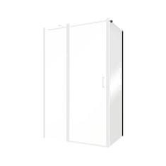 BPS-koupelny Pevná boční stěna EXO-CH BLACK 80x190 (90x190, 100x190) PCH-10B-190C