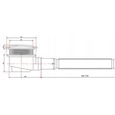 BPS-koupelny Obdélníková akrylátová sprchová vanička HYD-OSV-SILK 120x80 černá