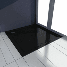 BPS-koupelny Čtvercová akrylátová sprchová vanička REA SAVOY 80x80 cm černá