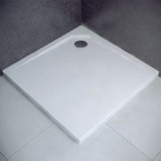 BPS-koupelny Čtvercová sprchová vanička z litého mramoru ACRO SQ 80x80 (90x90) UltraSlim