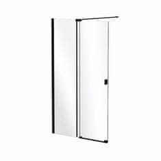 BPS-koupelny Sprchový kout Walk-In VAYO BLACK 90 (100, 110, 120, 130, 140), výška 200 cm VYB-90-200C