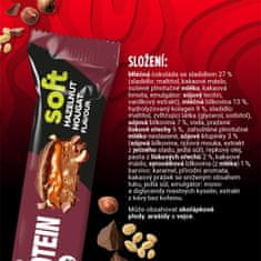 Corny Protein SOFT Lískový oříšek-nugát 12x45g