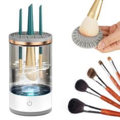 Pomůcka pro čištění a skladování štětců na líčení, zařízení pro čištění make-up štětců snadno odstraňuje nečistoty a bakterie, ideální způsob údržby kosmetických štětců, CleanMakeup