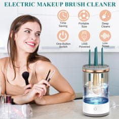 Pomůcka pro čištění a skladování štětců na líčení, zařízení pro čištění make-up štětců snadno odstraňuje nečistoty a bakterie, ideální způsob údržby kosmetických štětců, CleanMakeup