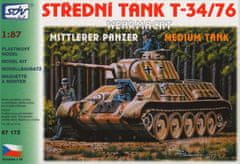 SDV Model tank T-34/76 Wehrmacht, Model Kit 87172, 1/87