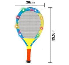 Sferazabawek  RAKETY PALETY BADMINTON S LED OSVĚTLENÝMI KOULEMI + SHUTTLES