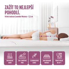 Vitapur Vrchní matrace z paměťové pěny / roll up Lavender Memory, 120x200