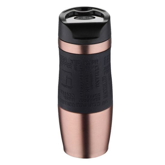 Bergner Termohrnek s protiskluzovým úchopem 400 ml rosegold