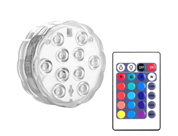 sapro Bazénové RGB LED svítidlo LXLL68 s ovladačem, 3xAAA