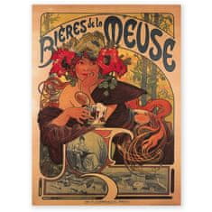 Grooters Plakát Alfons Mucha Bieres, 24 x 32 cm