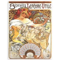 Grooters Plakát Alfons Mucha Biscuits, 24 x 32 cm