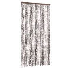 Vidaxl Závěs proti hmyzu taupe a bílý 100 x 220 cm Chenille