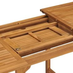 Vidaxl Rozkládací zahradní stůl (110–160) x 80 x 75 cm masivní teak