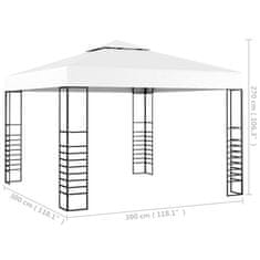 Vidaxl Zahradní altán 3 x 3 m bílý