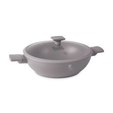 Berlingerhaus Wok pánev s poklicí BH-8095, 30 cm, Taupe Collection