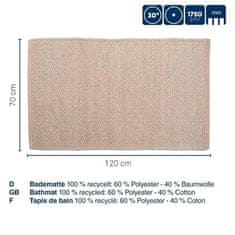 Kela Koupelnová předložka KL-24727 Miu směs bavlna/polyester zakalená růžová 120,0x70,0x1,0cm