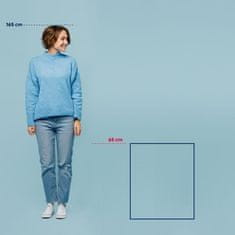 Kela Koupelnová předložka KL-23554 Maja 100% polyester mrazově modrá 65,0x55,0x1,5cm