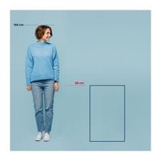 Kela Koupelnová předložka KL-23555 Maja 100% polyester mrazově modrá 80,0x50,0x1,5cm